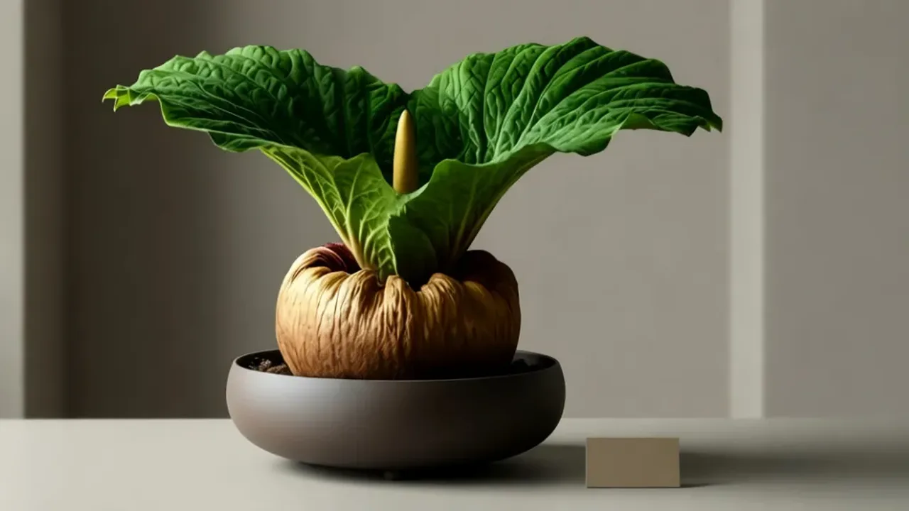 Dziwidło olbrzymie cena: Amorphophallus titanum, konjac i uprawa cebulka