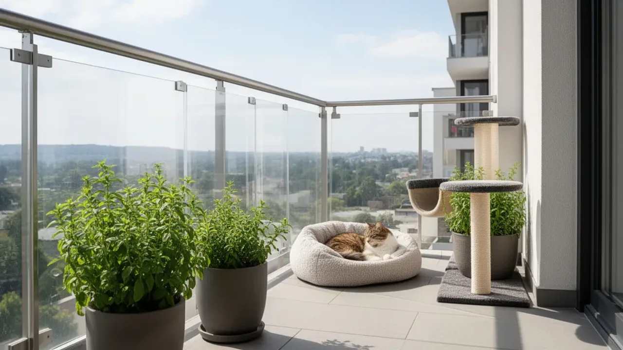 Jak zabezpieczyć balkon dla kota bez siatki: stworzyć bezpieczny balkon