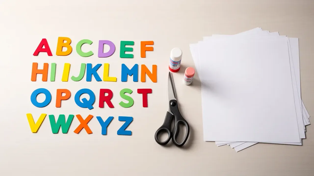 Litery alfabetu do druku: darmowy szablon PDF, napis i dekoracja A4