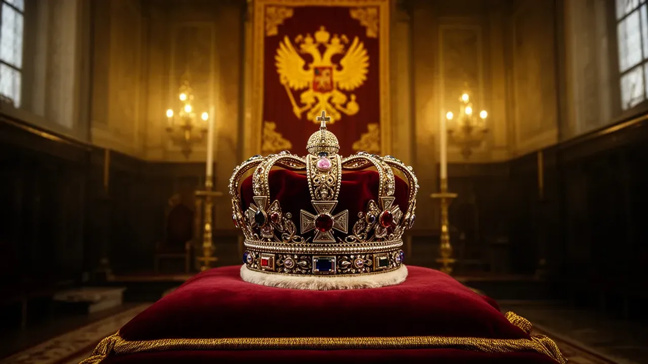 Polski car Rosji: Aleksander i Mikołaj Romanow wobec Polski Polska korona królewska jako symbol roszczeń, gdy polski car Rosji był wybierany na tron w 1610 roku.